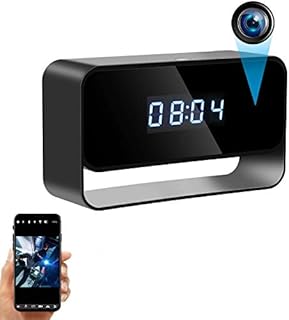 GooSpy Hidden Camera Clock Wireless Spy Cameras HD 1080P WiFi Secret Covert Nanny Cam Home Office Surveillance Security Motion Detection Enhanced Night Vision Live Streaming via Android iOS App