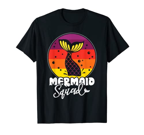 Mermaid Squad Fantasy - Cola de pez Camiseta