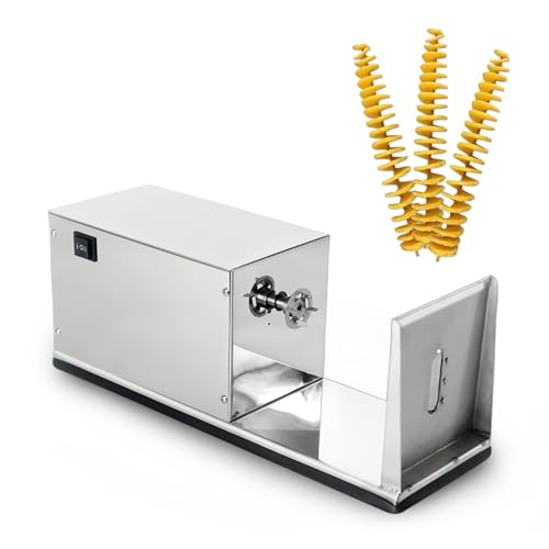 Cortadora eléctrica espiral para papas en torre