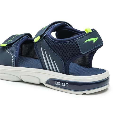 Image of ASIAN Mens Virat-02 Casual Sandals With Adjustable Velcro Closure For Easy Wear With Flexible Fitting And Trendy And Stylish Looks With Unique Sole Design | Ideal For Everyday Use For Boys