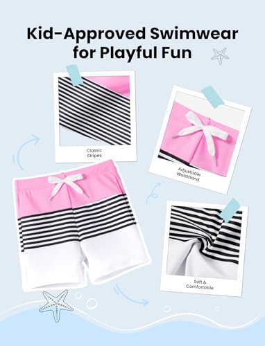 Image of PATPAT Family Matching Swimsuits: Mommy and Me One Shoulder Colorblock Bathing Suits One Piece Swimwear Sets