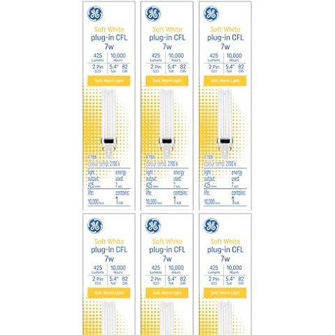 GE 7 Watt Plug-in CFL Bulbs Cover