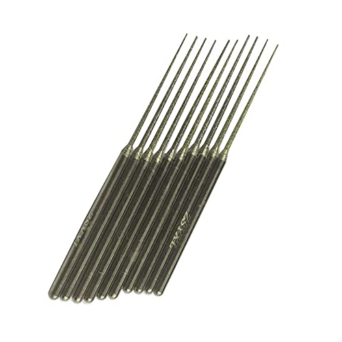 10 Puntas de Diamante Cono Largo 1/8" Para Herramientas miniatura 3