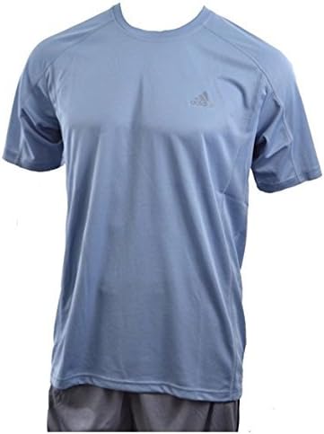 Adidas Mens Ultimate Short-Sleeve T-Shirt (Medium, Tacblu Grey)
