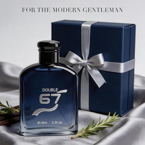 Image of AFLUXE Double 67 Eau de Toilette for Men, Long Lasting Woody Aromatic Fruity Cologne, Fresh Mens Fragrance, 3.3 fl oz (100 ml)