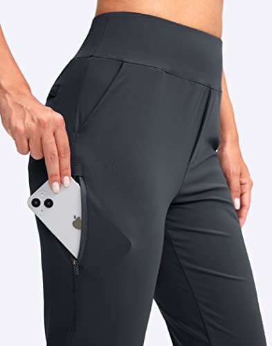 Image of YYV Women's Golf Pants High Waist Stretch Ankle Pants with Pockets