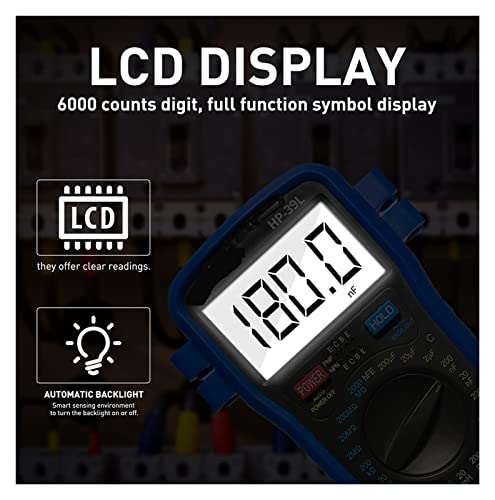 Pigene Current Signal Generator Digital Lcr Multimeter Backlight Lcd Digital Capacitance Inductance Tester Transistor Meter 6000 Counts thumb #4