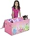 Idea Nuova Disney Princess Collapsible Storage Trunk,Pink Fabric Chest Organizer for Kids, Ideal for Bedroom, Playroom, or Nursery – Lightweight, Foldable Design