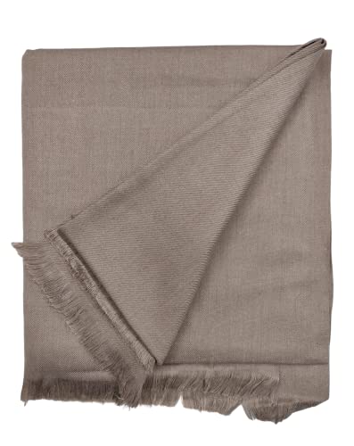 Image of Arvore Bunkaar Men's Dhariwal Plain Woolen Handloom Lohi /Shawl (48 inch X 102 inch)