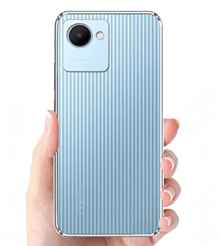 Image of COVERBLACK Rubber Back Cover for Realme RMX3581 / C30 - Transparent