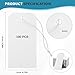 100 Pack White Shipping Tags with Elastic String Blank Labeling Tags with Strings Attached, 4 3/4