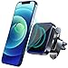Gahwa Cargador Inalambrico Coche Magnético con Pegatina Magnética, Qi Soporte Movil Wireless Car Charger con 15W Carga Rápida para iPhone 12/12 Pro/12 Pro Max/11/XS/Galaxy S20 fe/S10/Note 20+