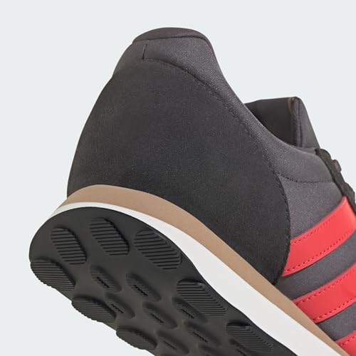 adidas Herren Run 60s 3.0 Leather Shoes, Grey strata/semi Lucid red/Carbon, 44 EU – Ansicht 4