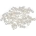 F Season Lot de 50 glisseurs de 9 mm pour Rail à Rideaux, Crochets en Plastique, Blanc Crochet de Rail Anneau de Rideau