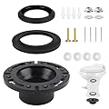 RV Toilet Seal and Floor Flange Kit, Compatible with RV 300/310/320 Series, Replaces 385345892 Socket Flange and 385311658 Flush Seal and 385311652 Base Seal, 3 in 1 Combo Kit