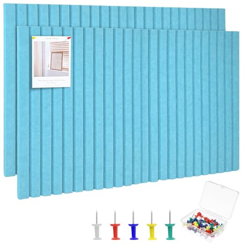 Whemyreat Bacheca in feltro, autoadesiva, 60 x 40 cm, in sughero, grande, con 30 spille per ufficio, soggiorno, camera da letto (verde)