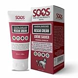 Soos Pet Rescue Cream Natural Dead Sea Minerals Fast Absorbing Reduce Pain Treatment of Injuries Cuts Rashes Sores Wounds Damaged Skin for Dogs and Cats - 1x Pets Rescue Cream (50ml)