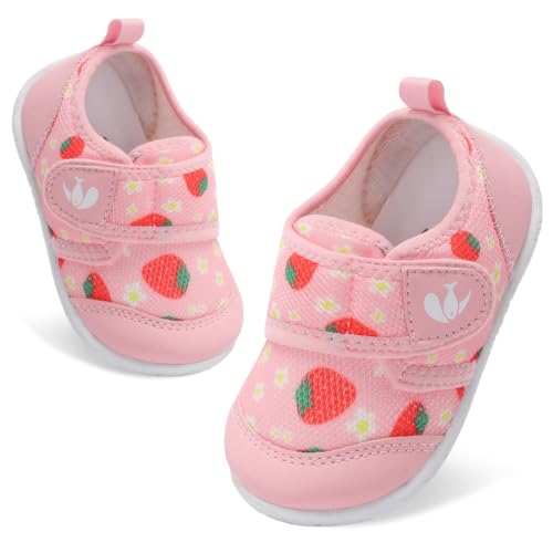 Image of FEETCITY Baby First Walking Shoes Boys Girls Infant Crib Shoes Breathable