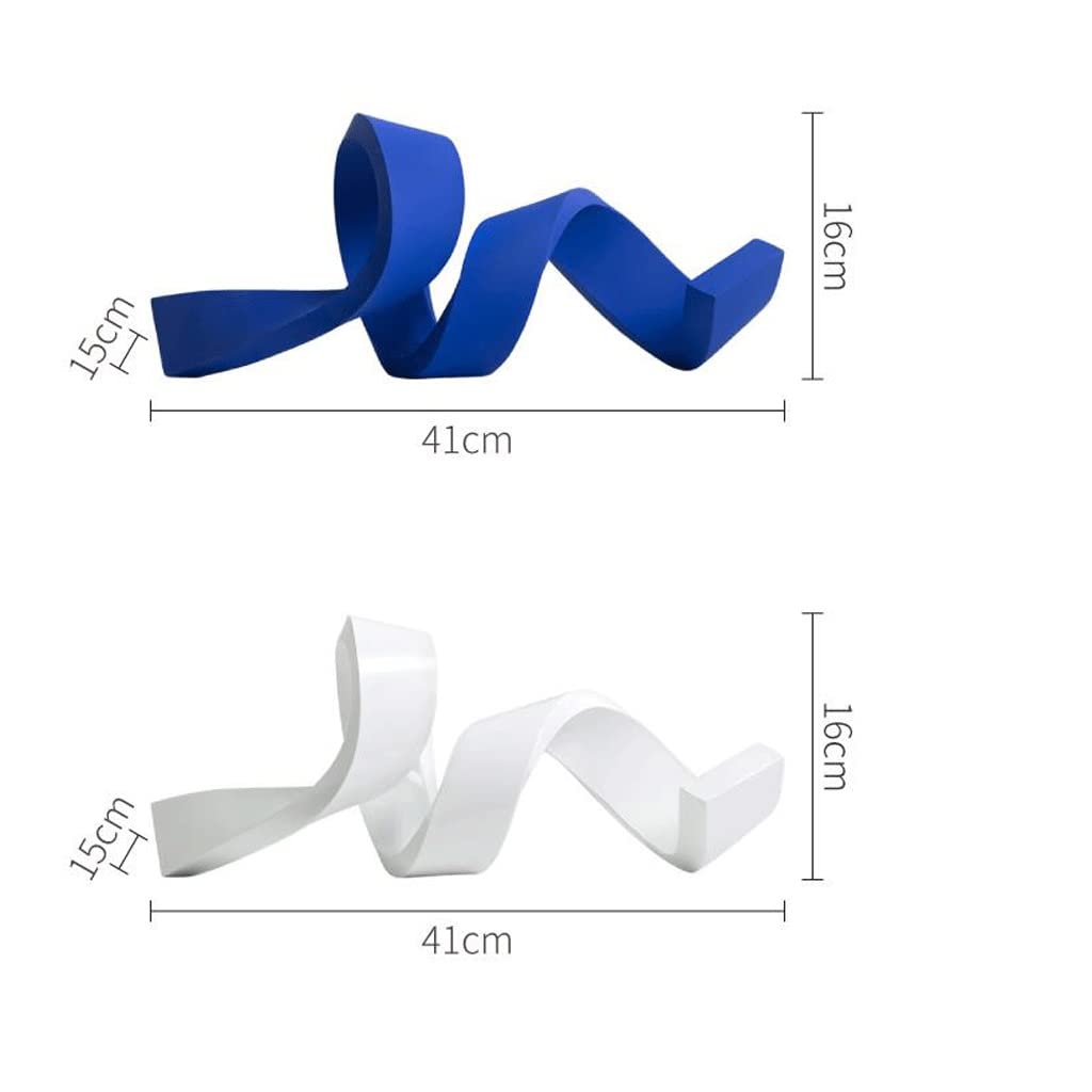 Ozdoby w kształcie streamerów Proste kreatywne miejsce w domu Model Room salon Room Restaurant Dekoracje (Color : White)