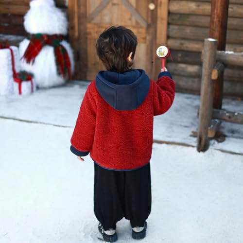 Chinese New Year boy Hanfu fleece padded coat children's autumn and winter Tang suit3