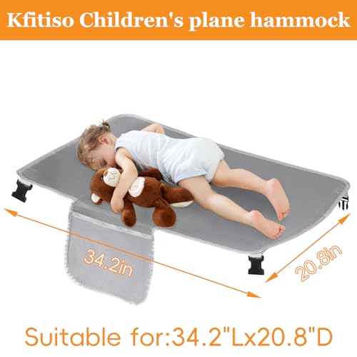 Kfitsiso Camas de viagem para crianças, berço de viagem portátil para bebês, banquinho de aeronave i