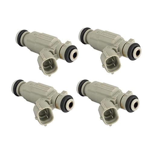 Inyector de combustible, 35310-04000 4 boquillas de inyector de combustible para I10 2016 Kia Picanto Mk2 1.0l Promueve el funcionamiento suave del motor y el equilibrio del suministro de comb