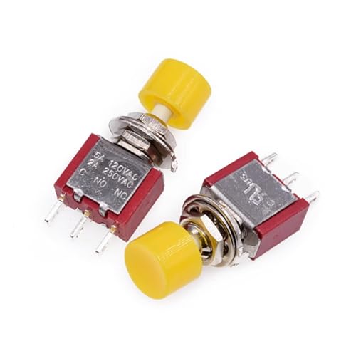 Bouton-poussoir momentané 2A 250V avec retour automatique réactif