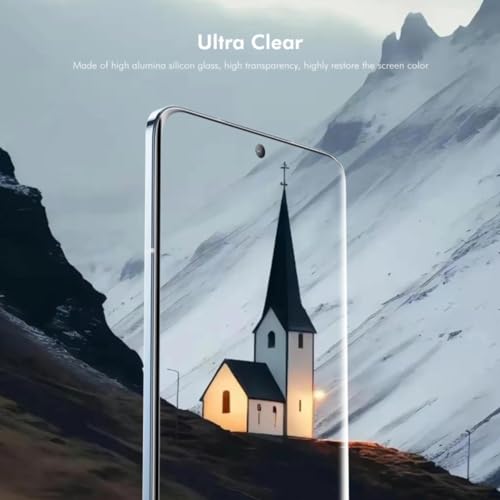 Image of Advanced HD+ Curved UV Tempered Glass Screen Protector Designed for Vivo T4 Ultra 5G - Full Screen Coverage with Easy Installation Kit (Anti-Scratch)