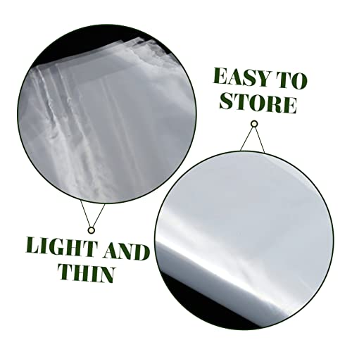 Ciieeo 10pcs Clothes Covers Garment Bags for Dry Cleaning and Closet Storage Reusable Pe Material for Suits Coats and Seasonal Clothing3