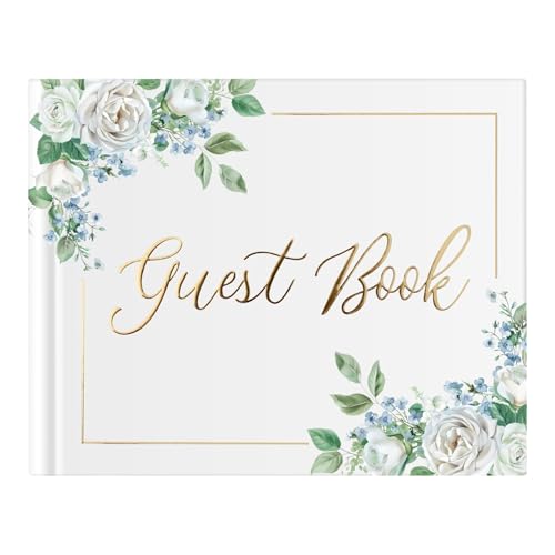 Wedding Guest Book for Guests to Sign, Elegant Wedding Guestbook