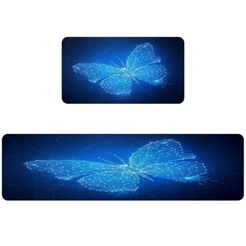 Tapis de cuisine géométrique polygonal d'exception lot de 2 tapis - 2