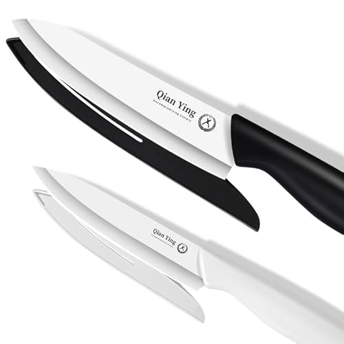 Ceramic Knife Set for Kitchen with Sheath: 100% Zirconia Pure