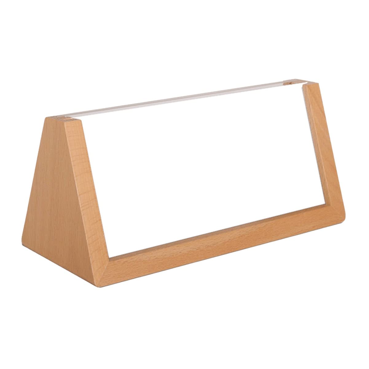 Ramka na zdjęcia Akrylowa tabliczka stół z drewnianymi stojakami kartę 200x88mm