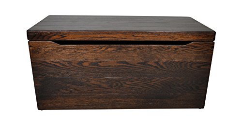 36â€ Wooden Toy Chest â€“ Handmade Amish Toy Box â€“ Stained Wood Hope Chest â€“ Solid Wood Chest Box with Anti Slam Hinges, Chest Storage for Toys (36" Oak Wood, Asbury Stain)