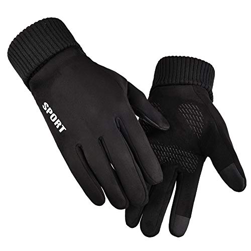 Cherish Winterhandschuhe, Touchscreen-Handschuhe, warme Autofahren, Reiten, Laufen, Texten, Radfahren - Schwarz - Einheitsgröße Cover
