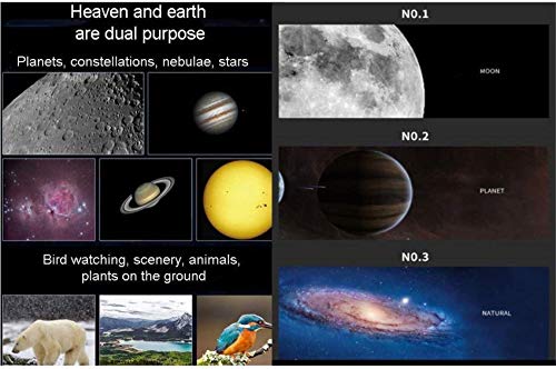 Telescopio refractor para astronomía con trípode ajustable miniatura 6