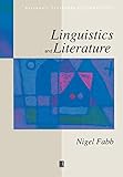 Linguistics and Literature (Blackwell Textbooks in Linguistics)