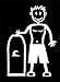 My Stick Figure Family sticker Famille autocollant voiture Grand Garçon surf bodyboard TM3