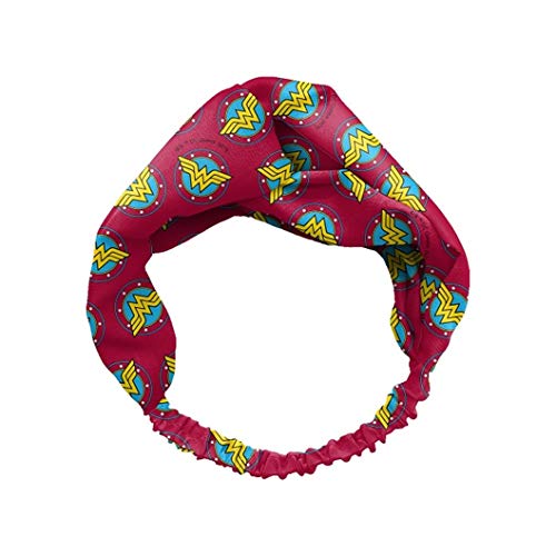 Image of Spoontiques - Headband - Printed Fabric Hair Bands - Knotted Hair Band for Everyday Use - Wonder Woman, One Size (20305)