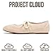 Project Cloud Fashion Mary Jane Shoes Women - Womens Ballet Flats with Memory Foam Insole - Lightweight & Non-Slip Ballet Flats Shoes for Women 2026 (Emilee, SAND,11M)