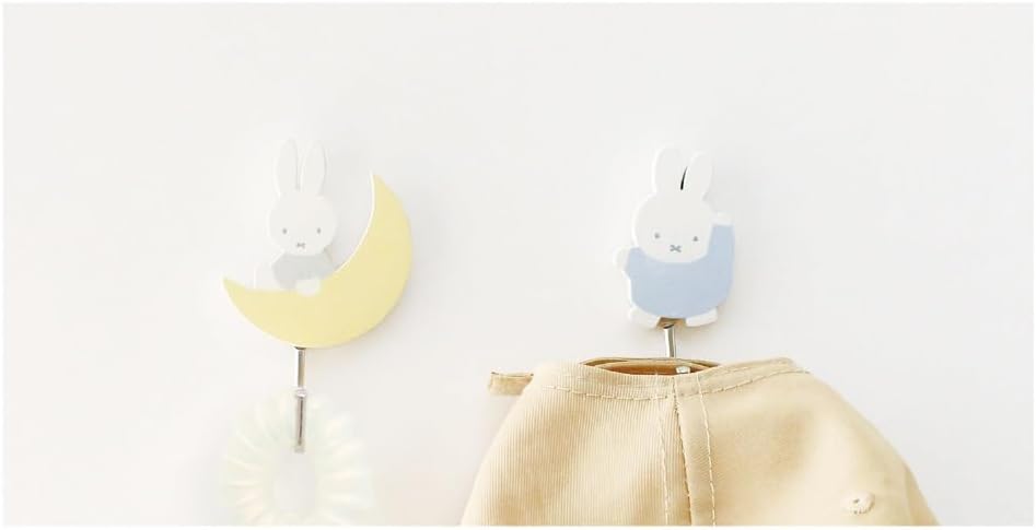 ティーズファクトリー Tees Factory MF-5545199LG Miffy Magnetic Hook, Light Gray, 3.2 x W2.0 x 1.0 inches (83 x 50 x 26 mm)