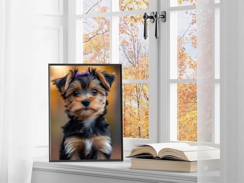 Diamond Art Kits for Adults Dog, 5D Diamond Painting Kit Animal, Easy DIY Crafts for Adults, Full Drill Cross Stitch Embroidery Kits, Hobbies for Women, Room Decor, Gifts for Women 40x54in I-9573 - Image 2
