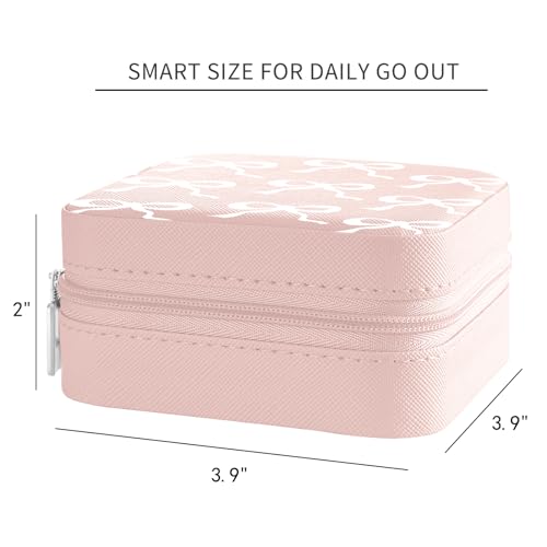 Coffret bijoux en cuir synthétique blanc de qualité supérieure pour femme - 5