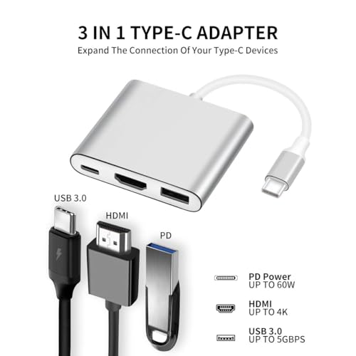 Hub multiadaptador USB-C compatible con Switch tabletas y móviles 3