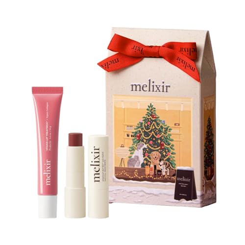 Melixir Vegan Lip Care Duo Set – Christmas Holiday Gift,