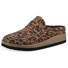 Brown Leopard Suede