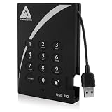 Apricorn Aegis Padlock 500 GB USB 3.0 256-bit AES XTS Hardware Encrypted Portable External Hard Driv