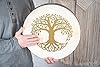 Sonic Energy 16“ Hand Drum – Tree of Life design – Wooden Frame Drum for Meditation, Sound Journeys, Percussion – Shamanic instrument with goat skin (HD16WB-TOL) #3