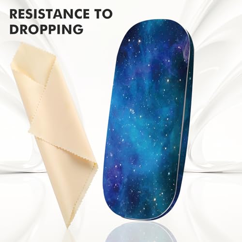 Image of Glasses Case Hard Shell,Portable Protective Eyeglasses Case, Eyeglass Holder Box with Cleaning Cloth, for men women