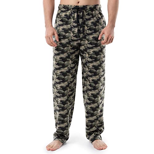 Fruit of the Loom Men's Fleece Sleep Pant and Knit Top Sleep Set4